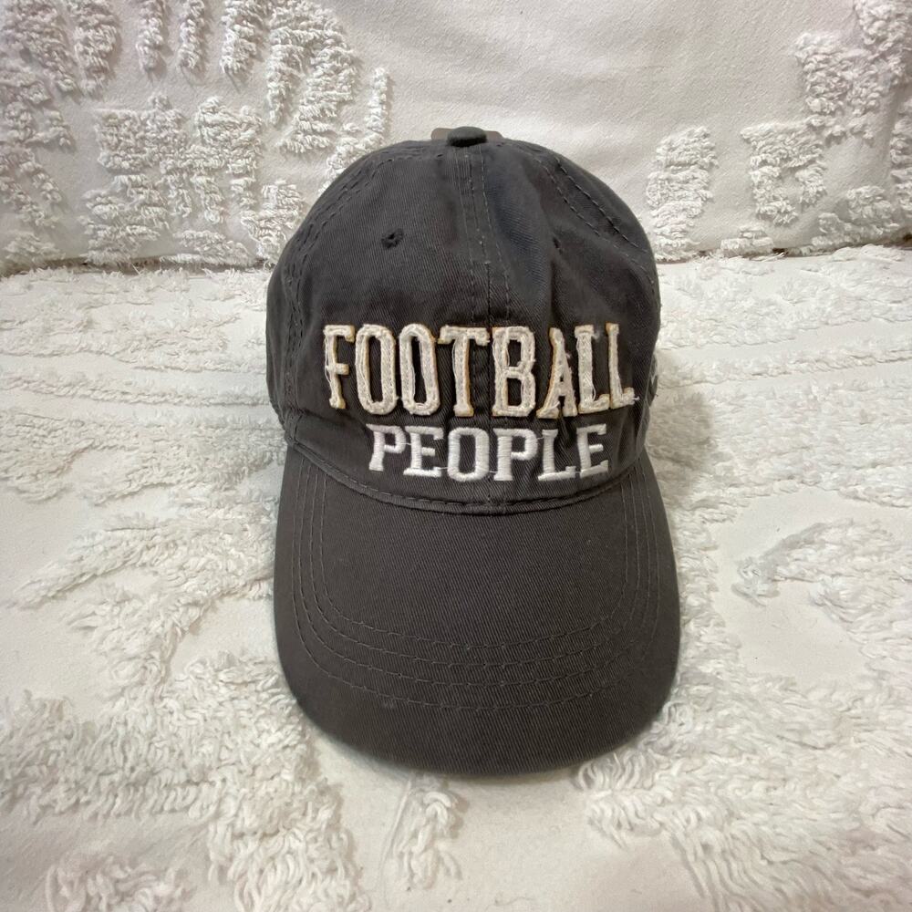 PAVILION Football People Ball Cap Hat Men's Gray SzOS Tailgate Collegiate Sporty